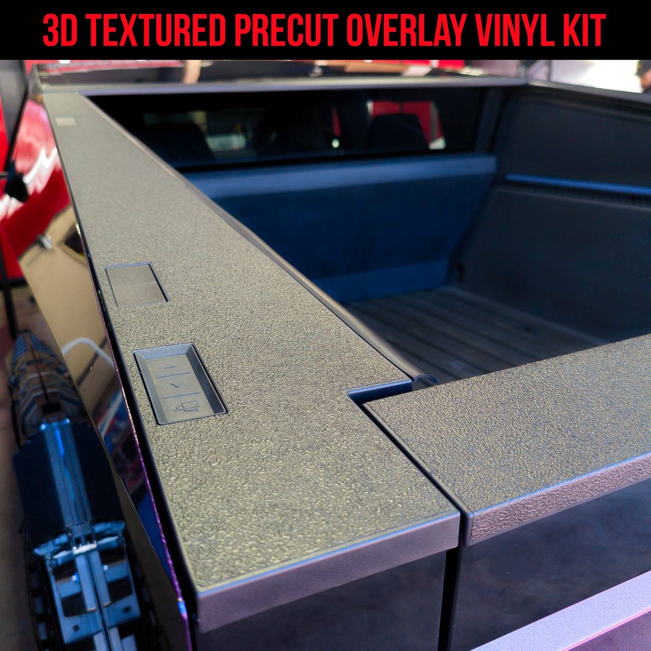 Tesla Cybertruck Any cheap solutions for scratches on trim? cybertruck-cargo-bed-vinyl-wra
