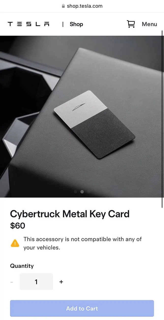 Tesla Cybertruck Cybertruck Metal KEY!! IMG_8533