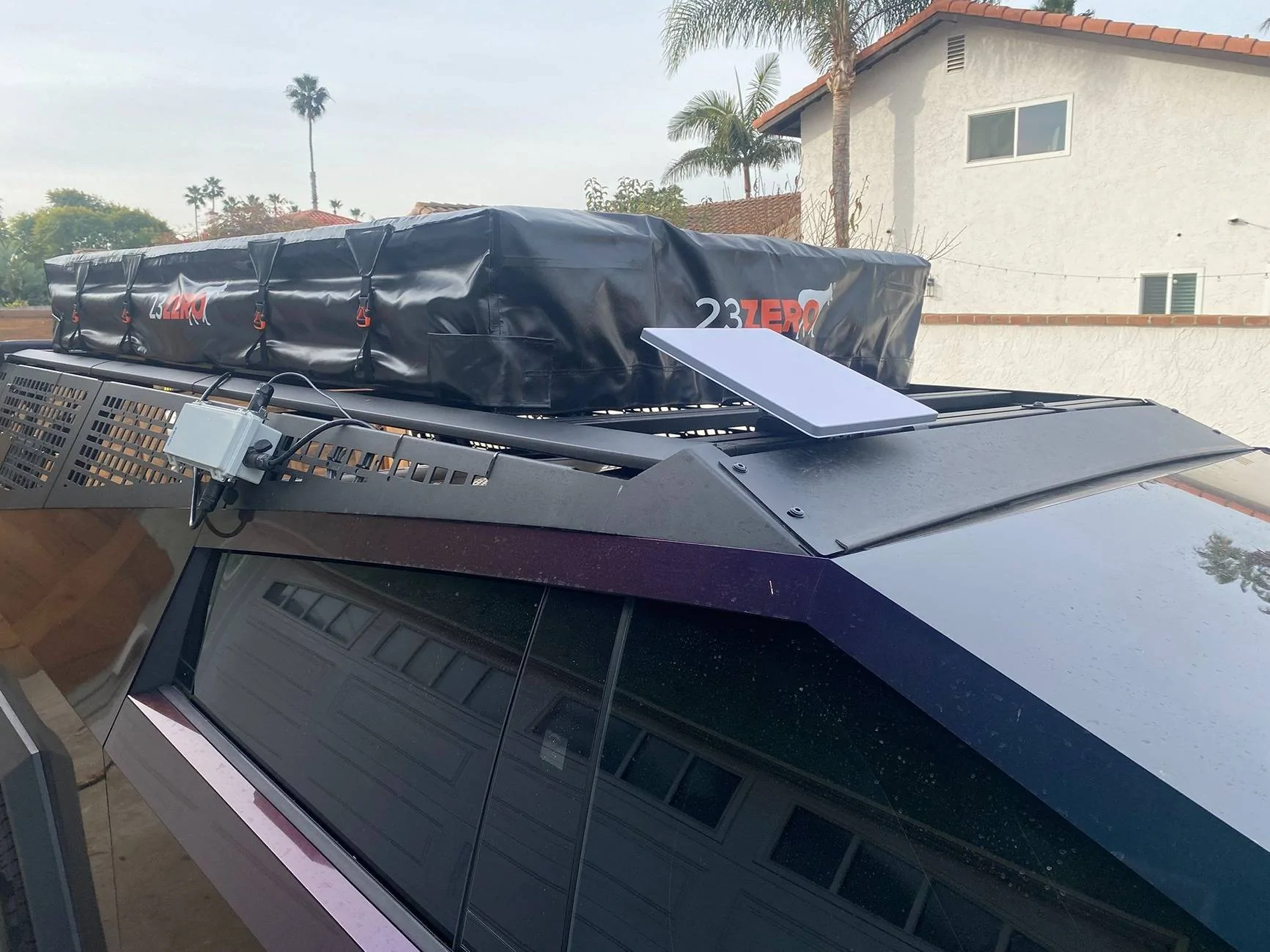 Tesla Cybertruck Ultimate Glamping Machine: Custom Slide-Out Kitchen with Urander Rack & 4-Person Tent! 11