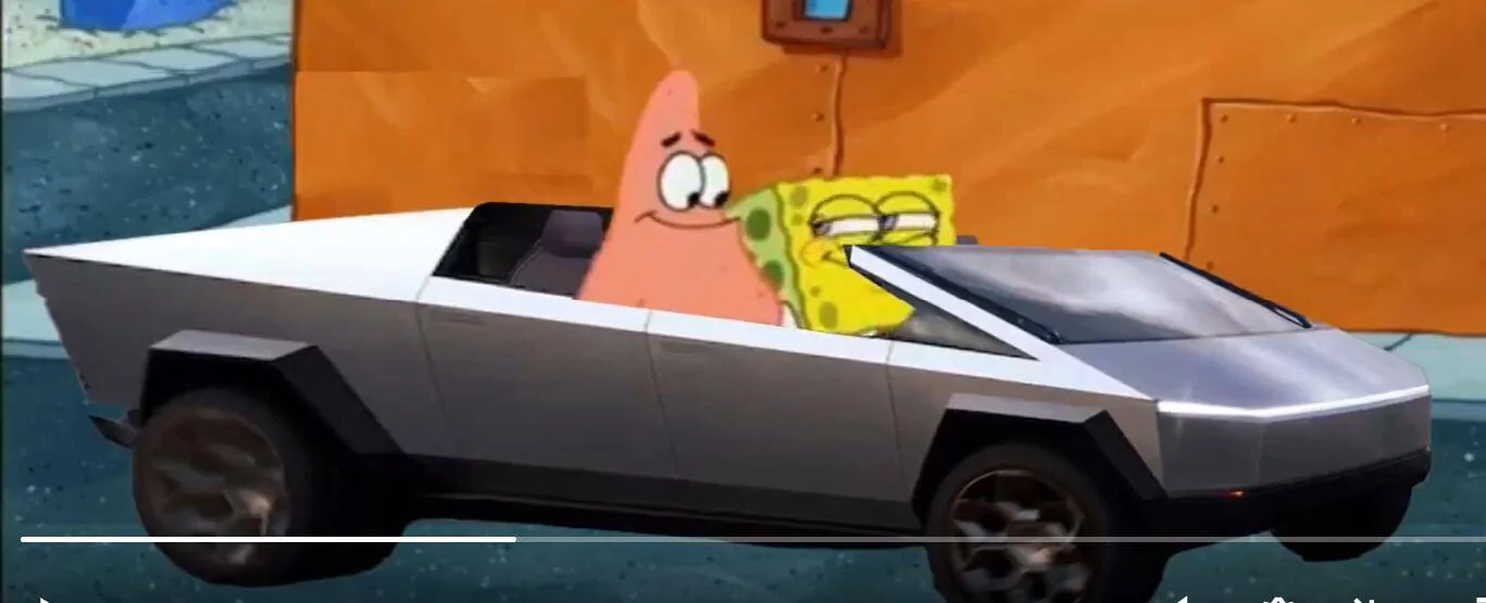 Tesla Cybertruck Sponge Bob gets a Cybertruck? 1736596469275-a1