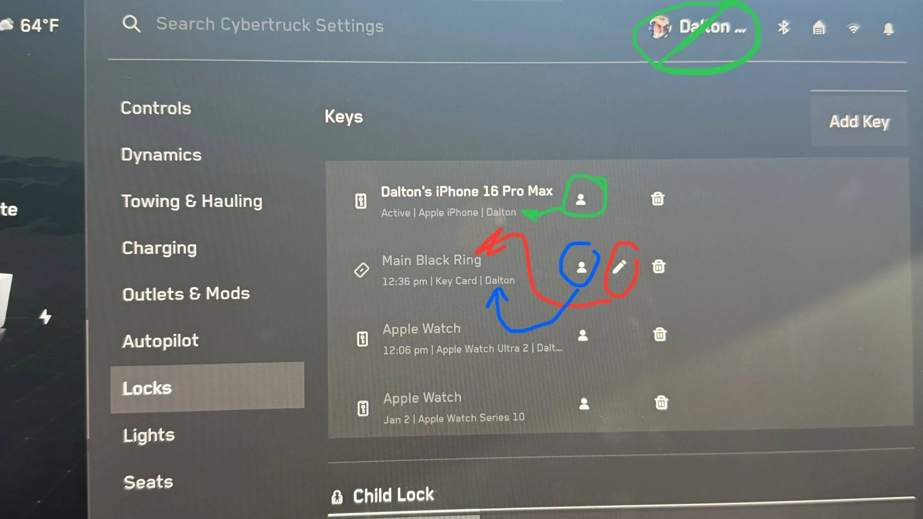 Tesla Cybertruck LINKING DRIVER PROFILE TO A KEY (PHONE) IMG_2846