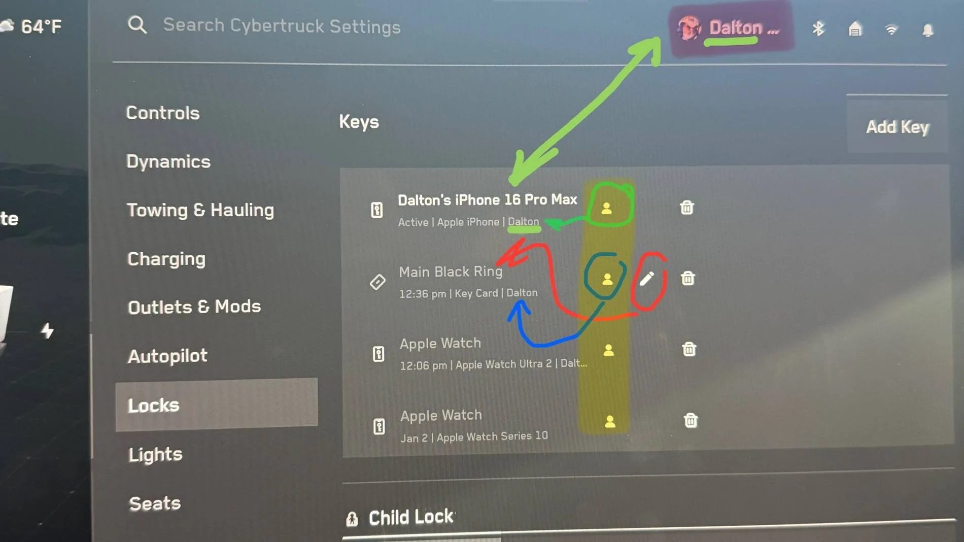 Tesla Cybertruck LINKING DRIVER PROFILE TO A KEY (PHONE) IMG_2846