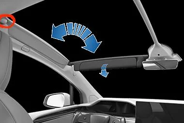 Tesla Cybertruck 3D printed visor clip to secure visors to the side GUID-91C25873-CEFD-404A-B712-2C42155C45BB-online-en-US