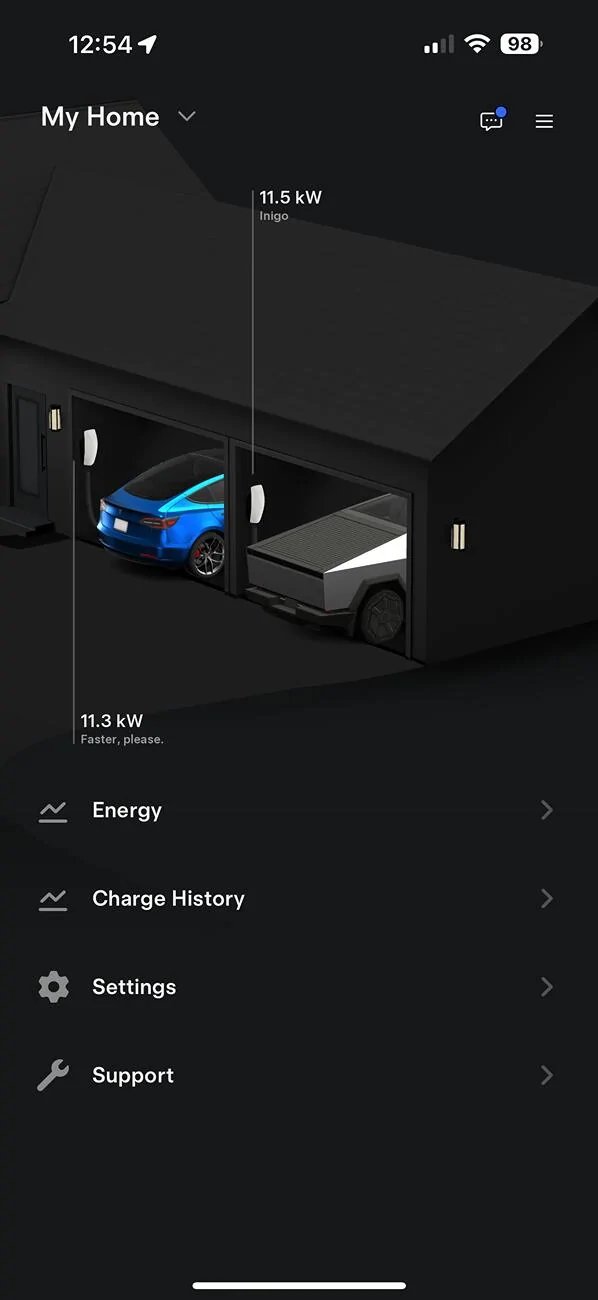 Tesla Cybertruck Home charging speed IMG_0937