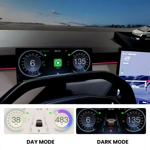 Tesla Cybertruck Exclusive 8.9-Inch Smart Screen Display by Yeslak - with 20% Off for Owners! 1736758699266-jt