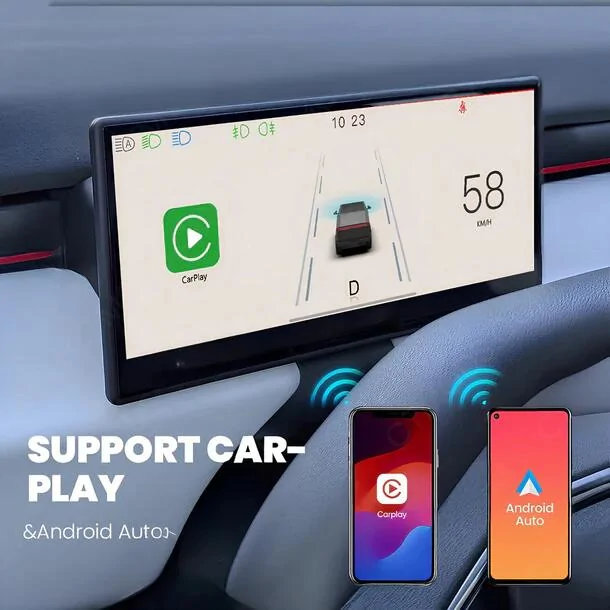 Tesla Cybertruck Exclusive 8.9-Inch Smart Screen Display by Yeslak - with 20% Off for Owners! 1736758830240-km