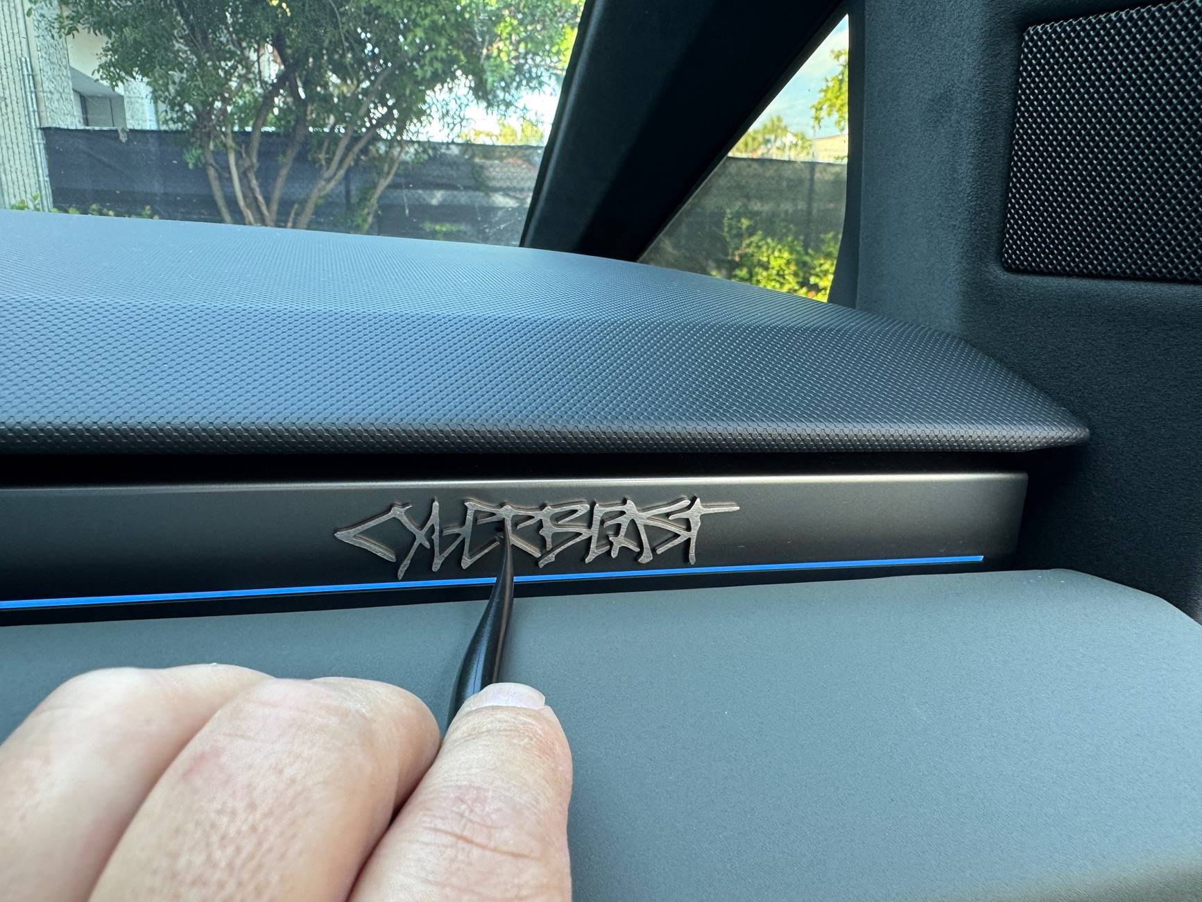 Tesla Cybertruck 🔥 Cyber Monday Launch: New Cyberbeast Graffiti Badges (by Cybertruck.Supply)! 🔥 IMG_5319