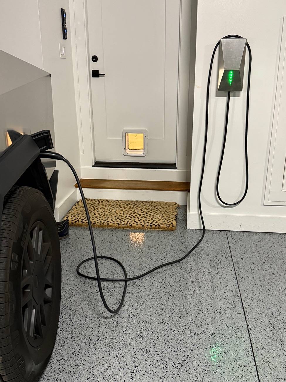 Tesla Cybertruck Cybertruck stainless steel cover for Tesla Home Chargers IMG_1192