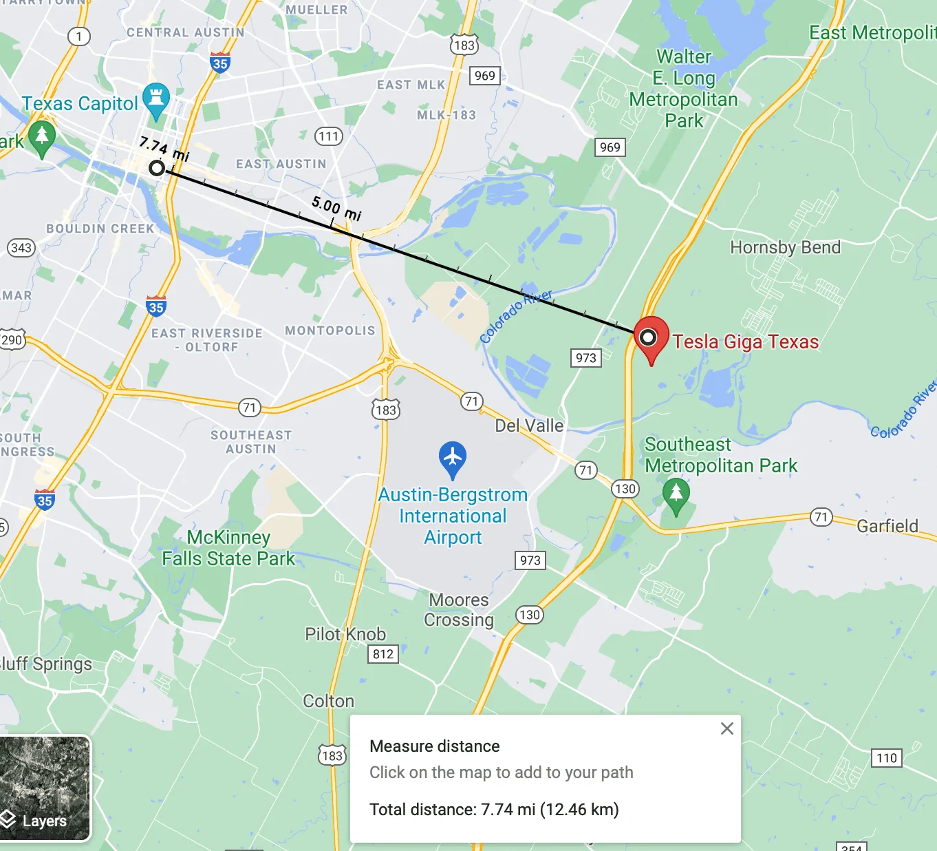 Tesla Cybertruck Tesla Giga Austin tunnel to downtown Austin, Austin-Bergstrom International Airport Screen Shot 2021-08-09 at 10.54.28 AM