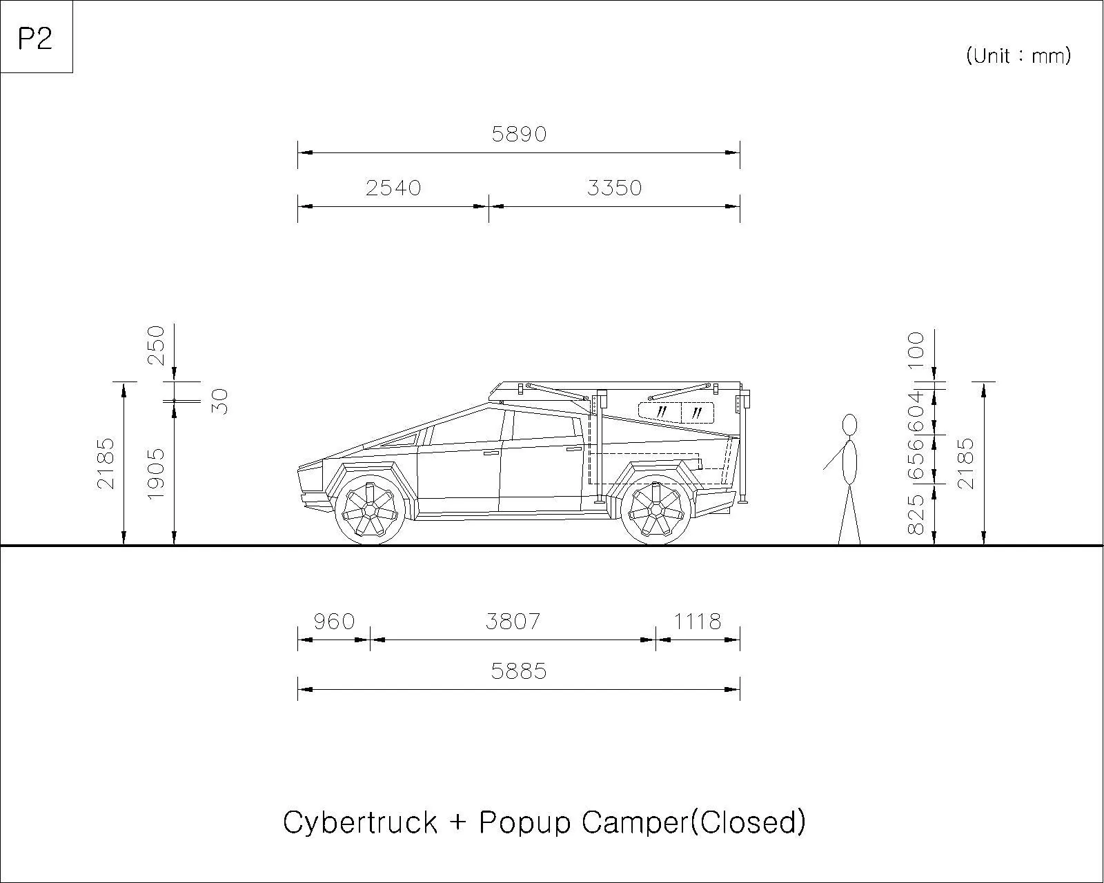Tesla Cybertruck CT-Popup Camper P2