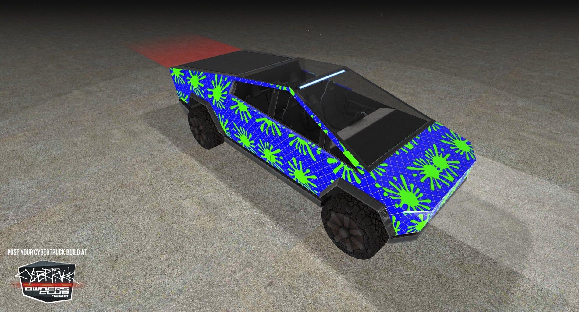 Tesla Cybertruck Build Your Cybertruck With Our 3D Configurator Visualization Tool 🎨 📐 cybertruck-splats