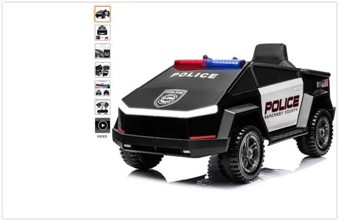 Tesla Cybertruck Kids CyberTrucks Police cyber