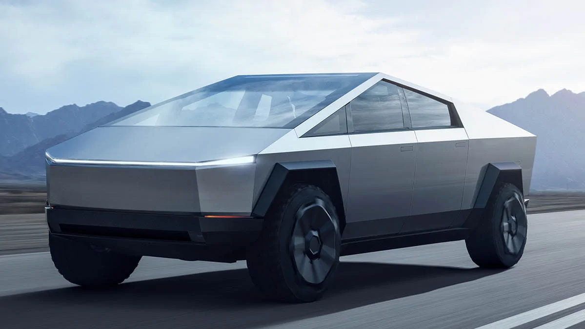 Tesla Cybertruck Consumer Reports reviews the Cybertruck CR-Cars-InlineHero-Tesla-Cybertruck-f-driving-8-21