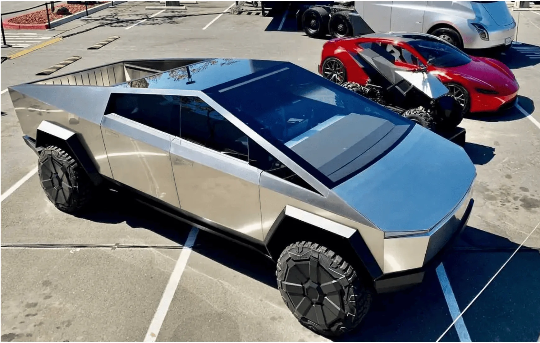 Tesla Cybertruck Real Life Cybertruck Photos Compilation (No renders please) Screen Shot 2021-08-13 at 9.34.47 PM