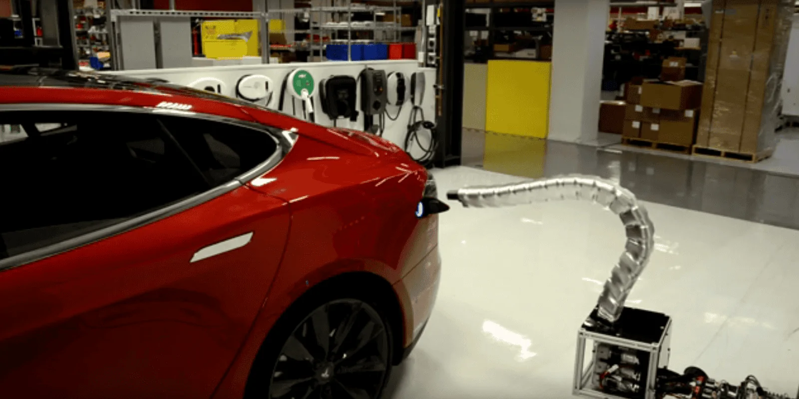 Tesla Cybertruck Tesla AI Day Tesla-snake-charger