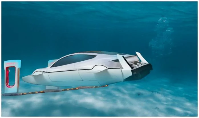 Tesla Cybertruck Tesla Submarine Tesla Has a Design for a Submarine, Says Elon Musk 2021-08-27 15-43-20
