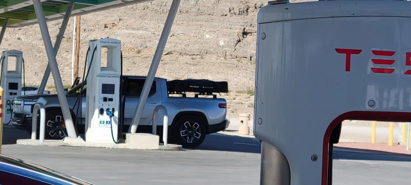 Tesla Cybertruck Charging stations. 1630343046789