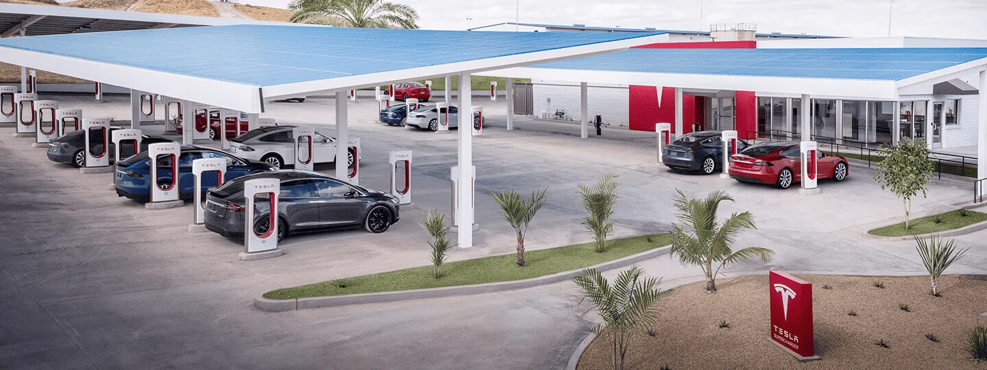 Tesla Cybertruck Charging stations. 1630356131729