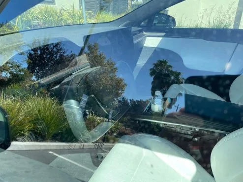 Tesla Cybertruck Tesla Model S with tilting display spotted in the wild model-s-tilt-screen-5-494x370