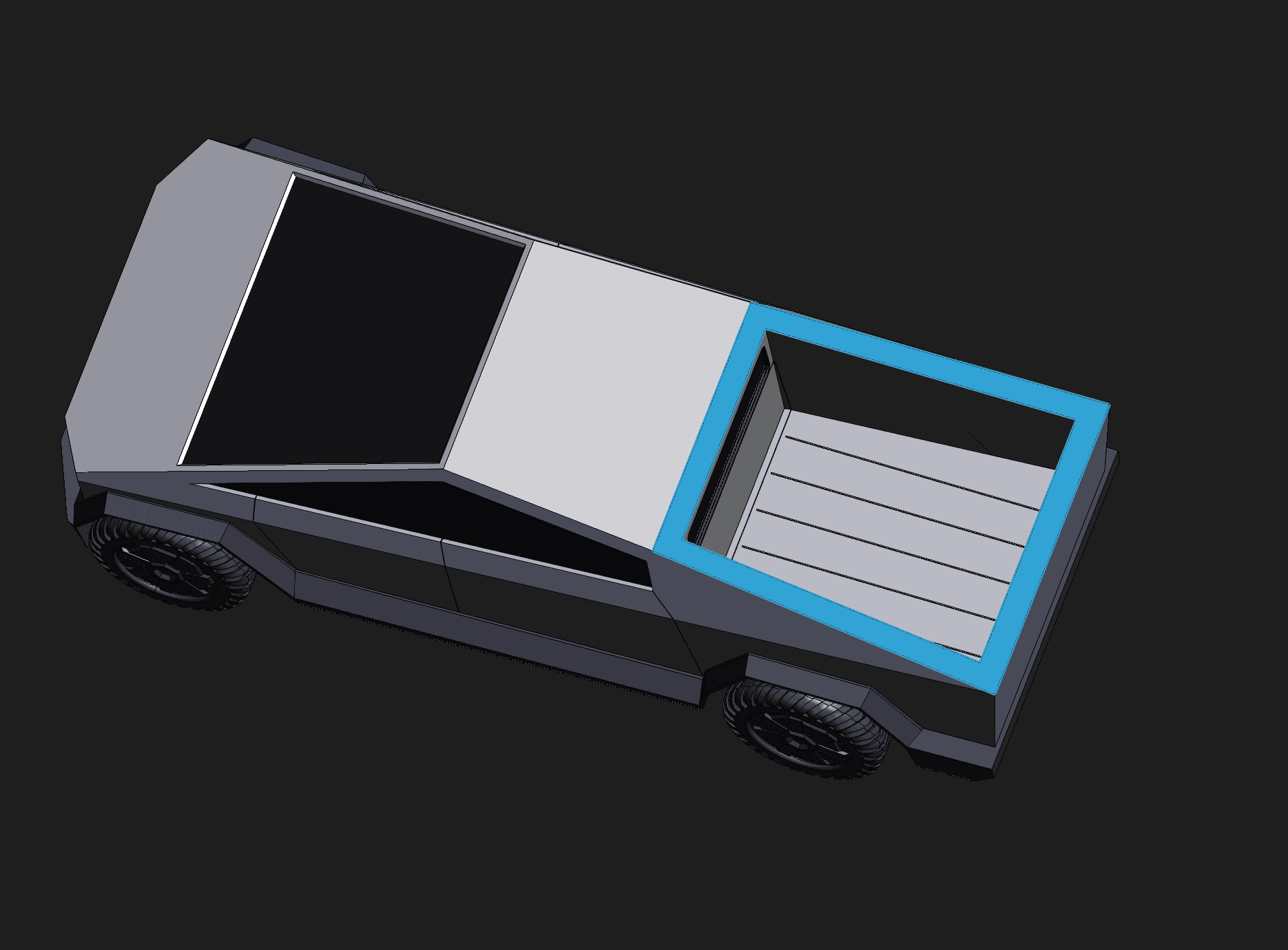 Tesla Cybertruck Where to mount VHF/UHF and HF antennas on Cybnertruck? Screen Shot 2021-09-21 at 8.07.45 PM