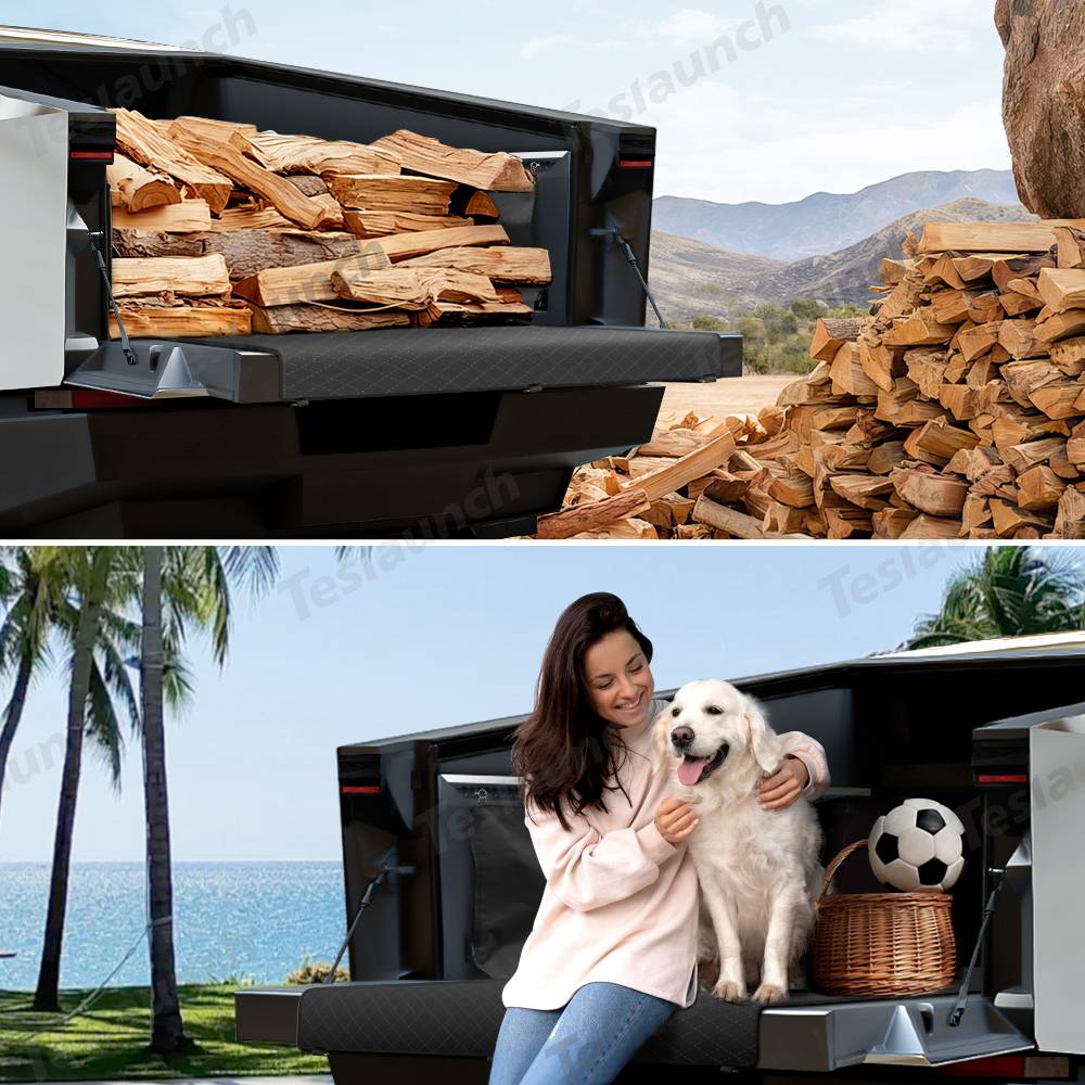Tesla Cybertruck Cybertruck Truck Bed Cargo & Pet Liner by Teslaunch 3-2