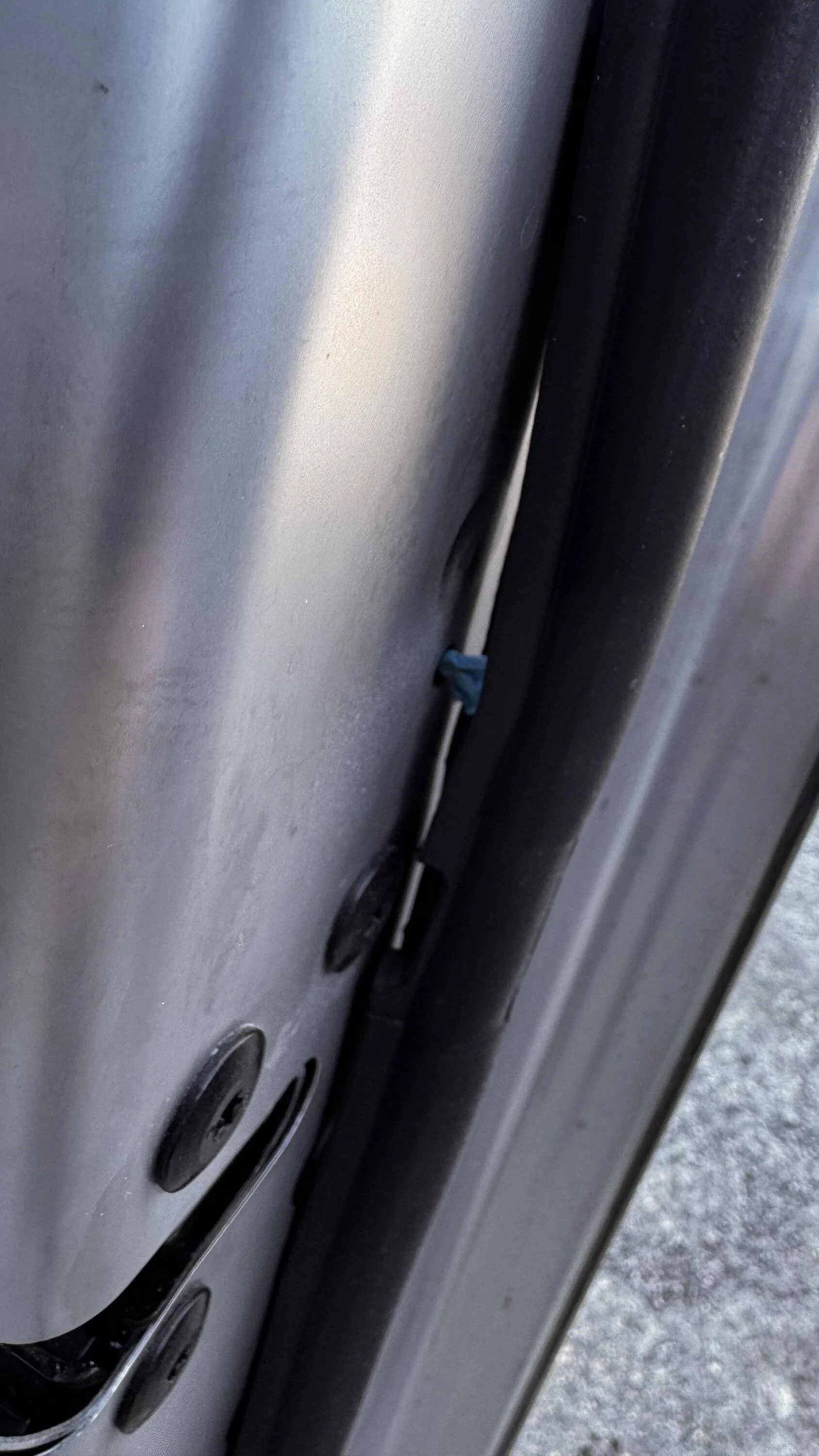 Tesla Cybertruck Weather stripping passenger door not connected IMG_7658