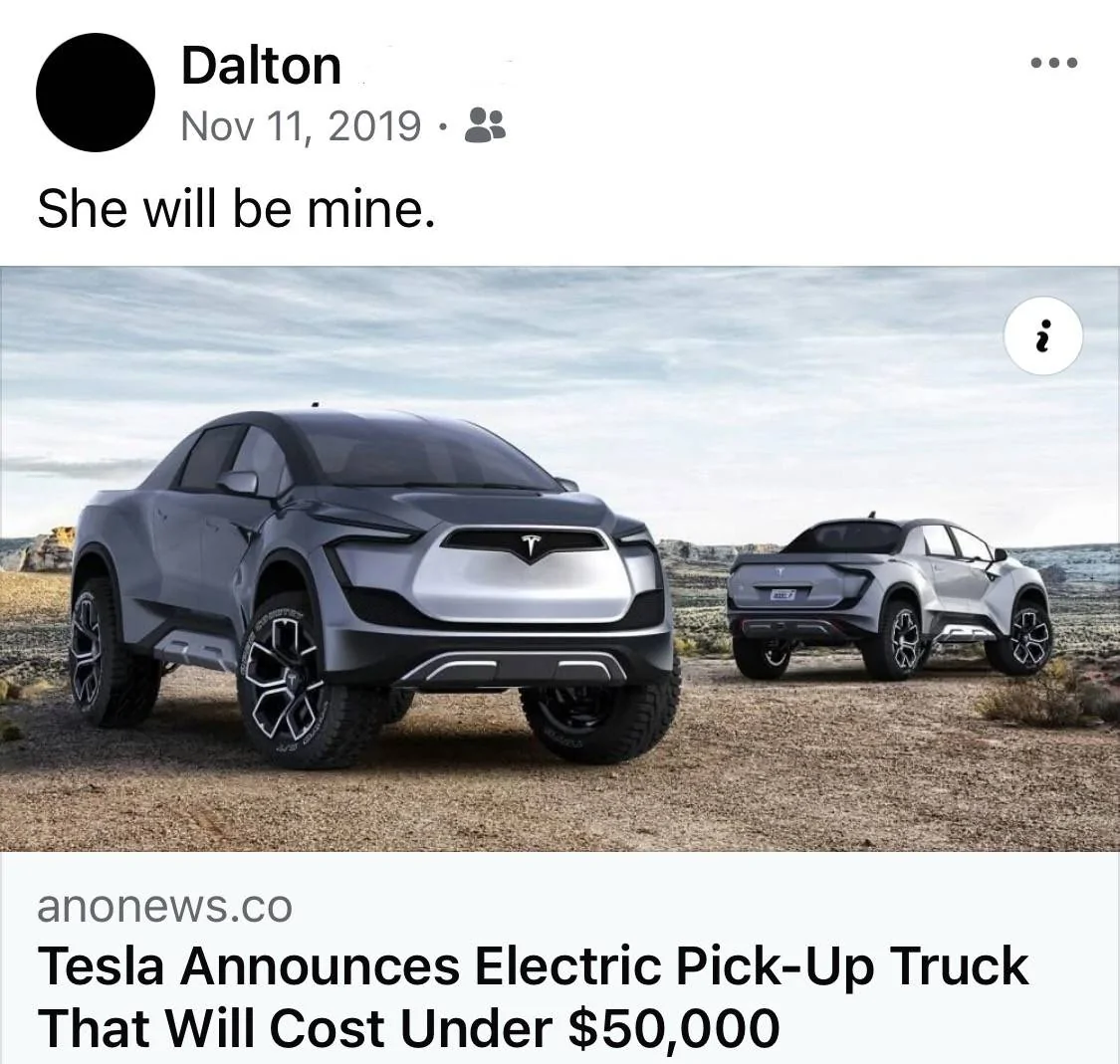 Tesla Cybertruck Best hate truck reversal ever IMG_2935