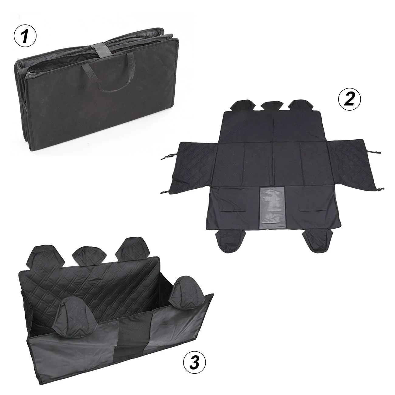 Tesla Cybertruck Take Pet with You on Trip-Rear Pet Seat Covers for Cybertruck(EVBASE)  1