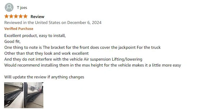Tesla Cybertruck 5-Star Hansshow Running Boards for Cybertruck revi
