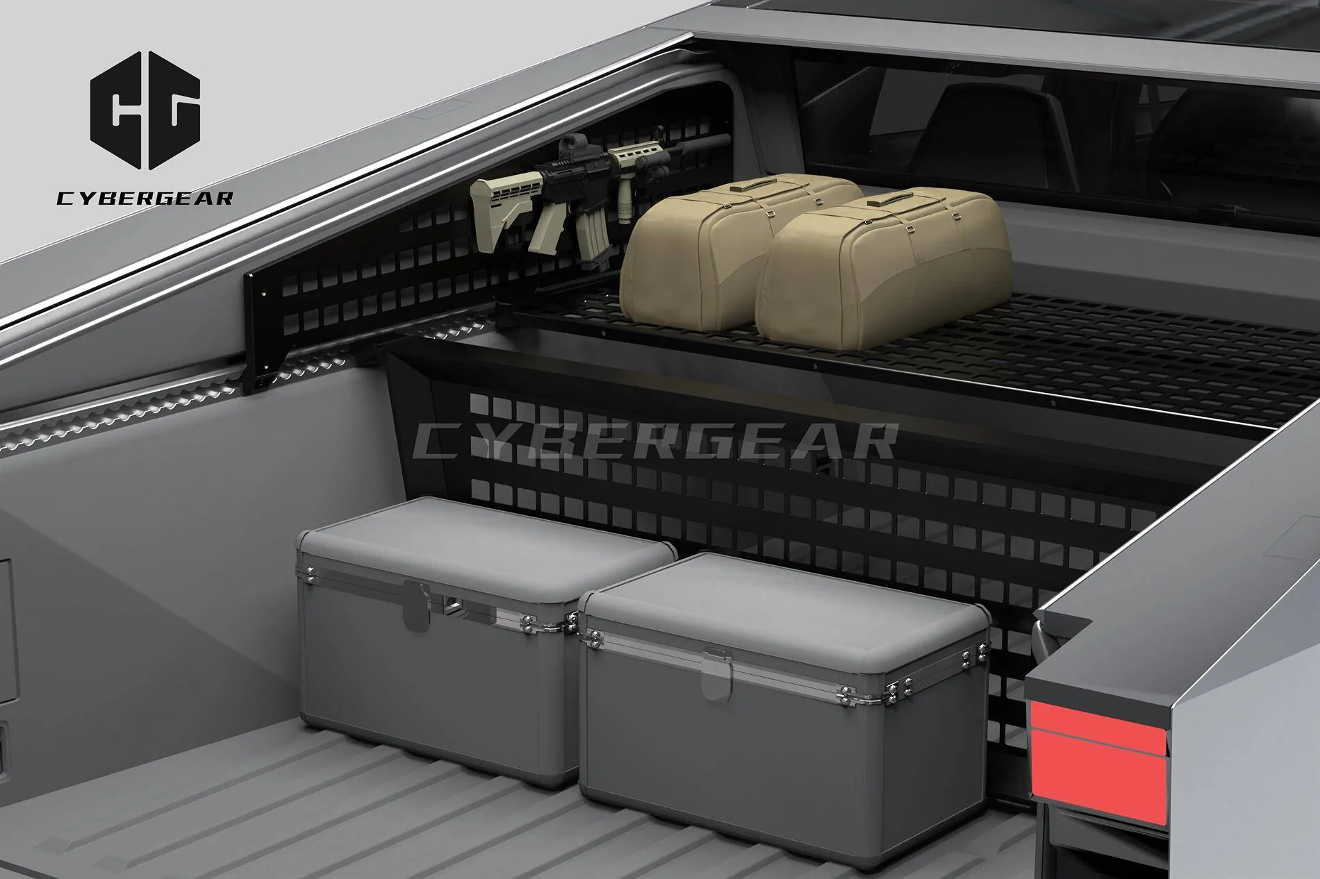 Tesla Cybertruck [CyberGear] Combo these Molle Accessories to Enhance Your Trunk Bed’s Functionality and Capacity 065d0dad863412c3ac625d36790ab15