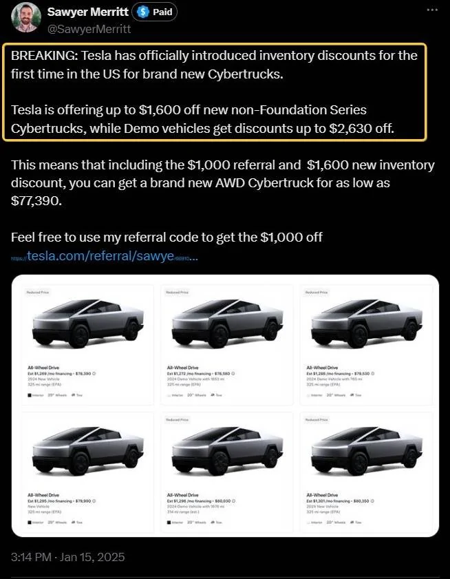 Tesla Cybertruck Cybertruck now available as INVENTORY on Tesla site! uCuYWf