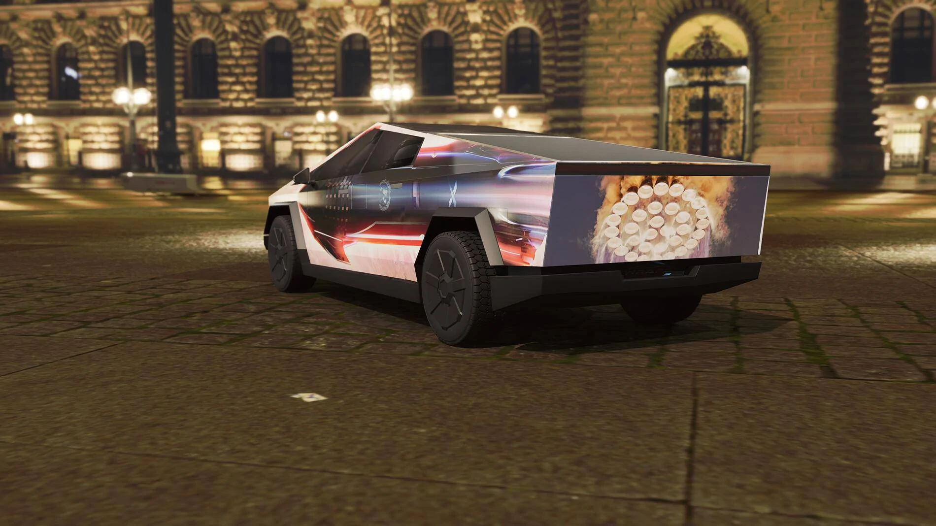 Tesla Cybertruck Custom Vinyl Starship Cybertruck Wrap available now! IMG_2287
