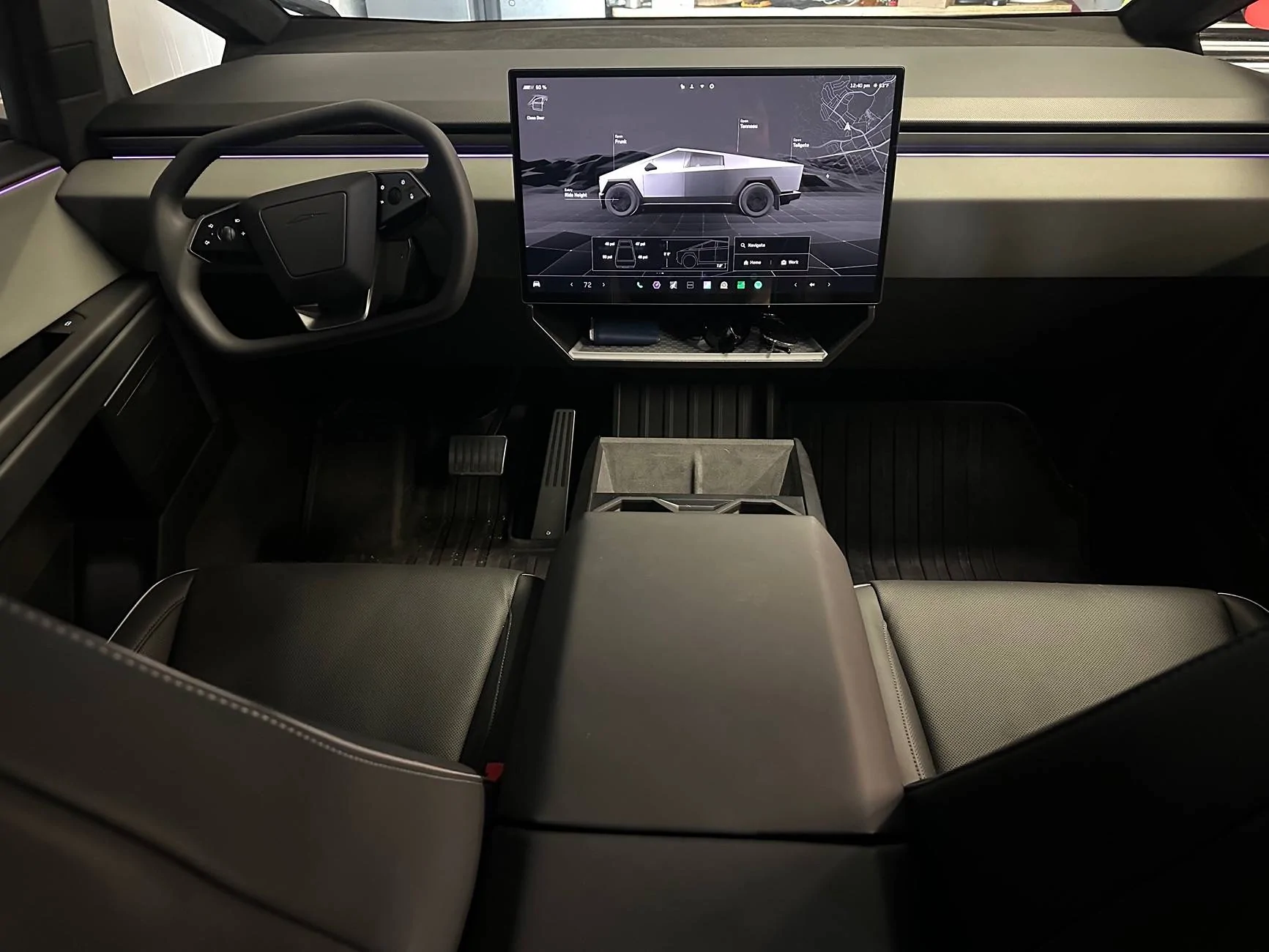 Tesla Cybertruck Under screen storage IMG_7717