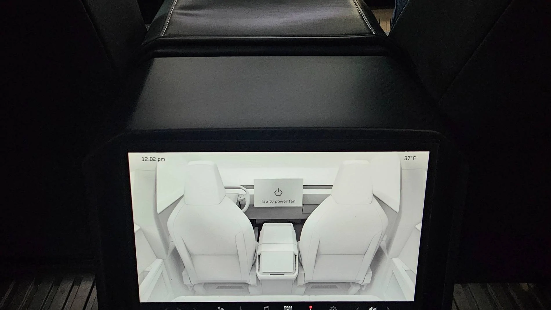 Tesla Cybertruck EVBase Carbon Fiber Rear Screen Cover Install 20250119_120249