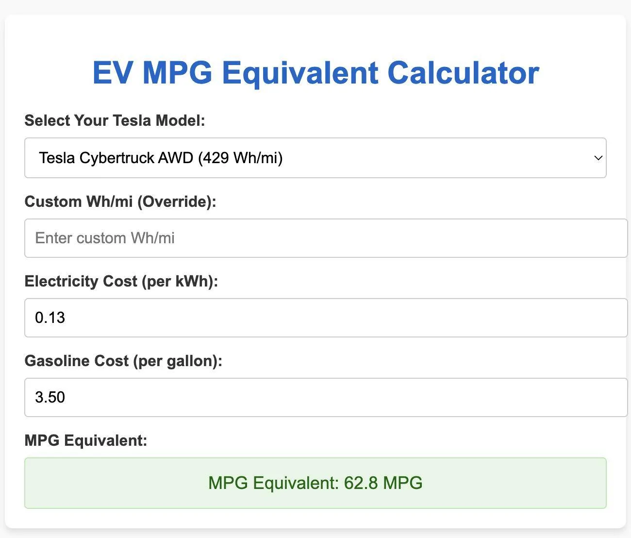 Tesla Cybertruck 4mi/kWh in my FS AWD - Trying to figure out how to do this again? 1737392916249-g0