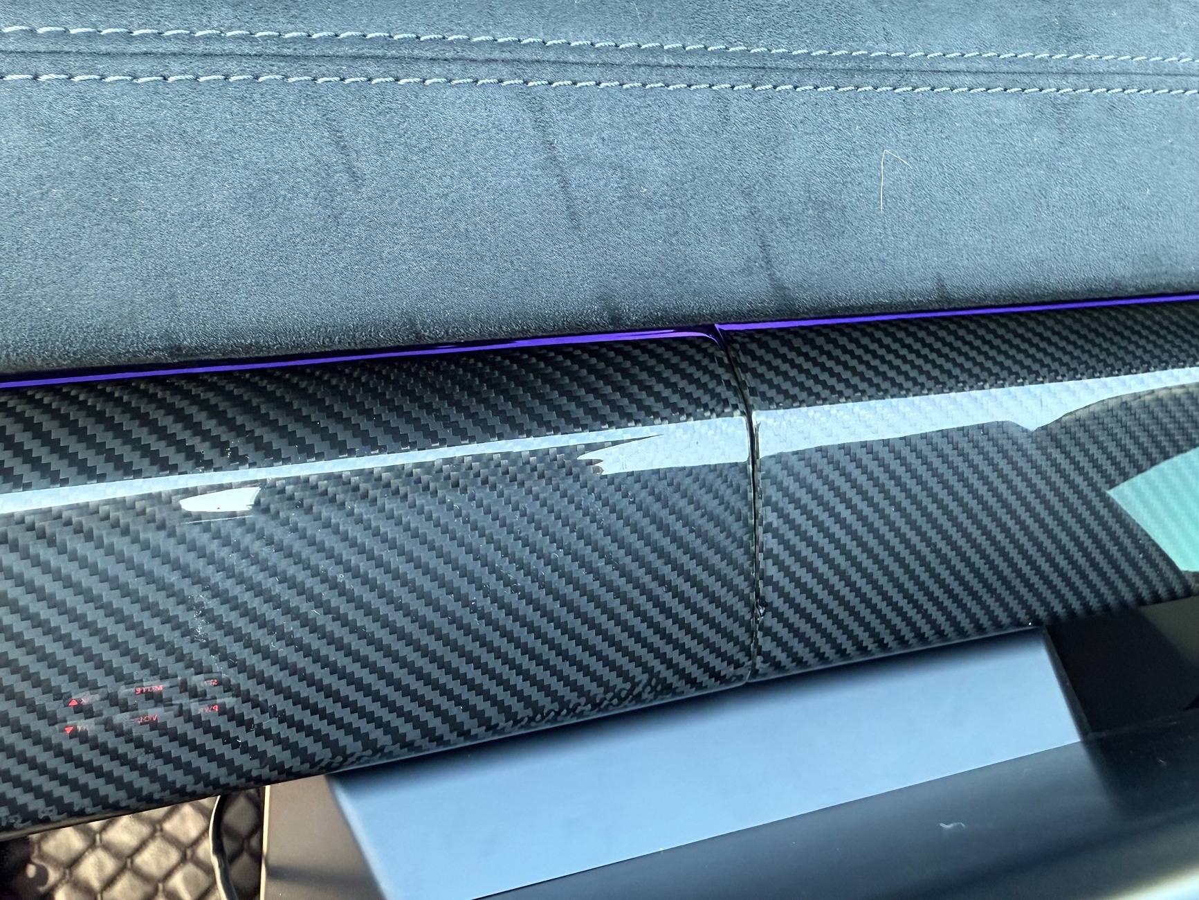 Tesla Cybertruck Carbon Fiber Dash Review and Closeups IMG_3937