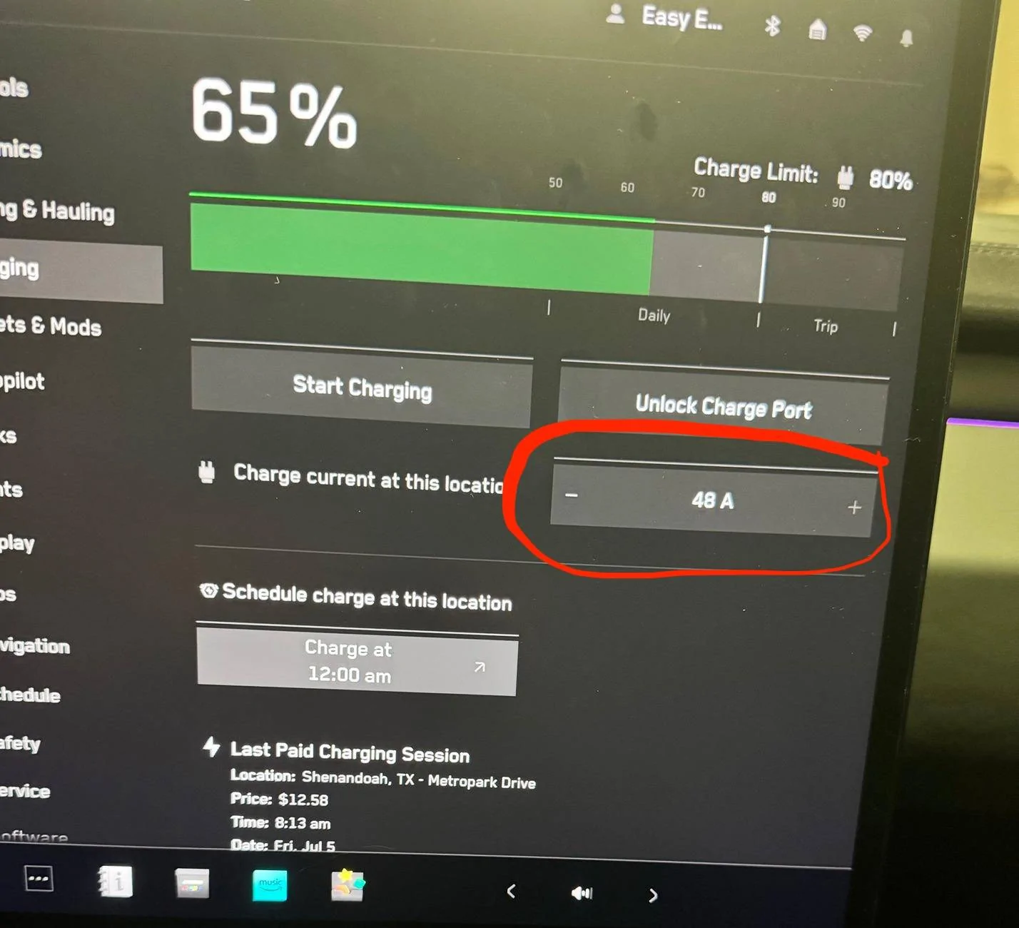 Tesla Cybertruck Cold battery will not charge (-20C / -4F) Charge Screen