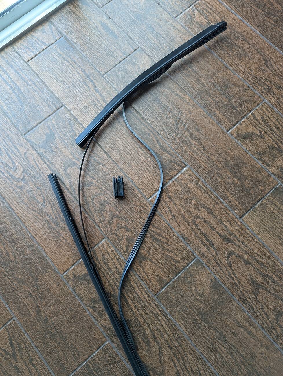 Tesla Cybertruck Wiper folded in half, scratched hell out of windshield. PXL_20250122_185703030