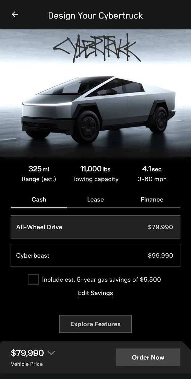 Tesla Cybertruck 2025 CyberTruck individual order that actually received the $7.5k tax credit/rebate ? IMG_1724