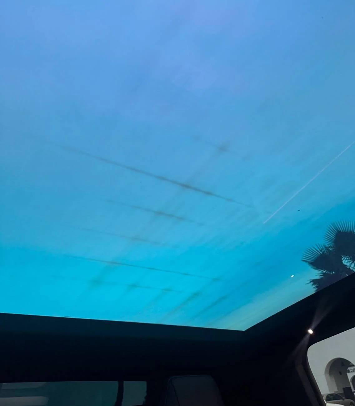 Tesla Cybertruck Spots in between glass ceiling IMG_2380
