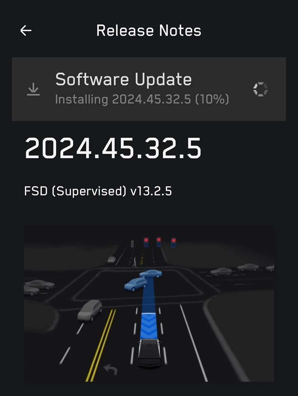 Tesla Cybertruck Software Update 2024.45.32.5 Installed IMG_2624
