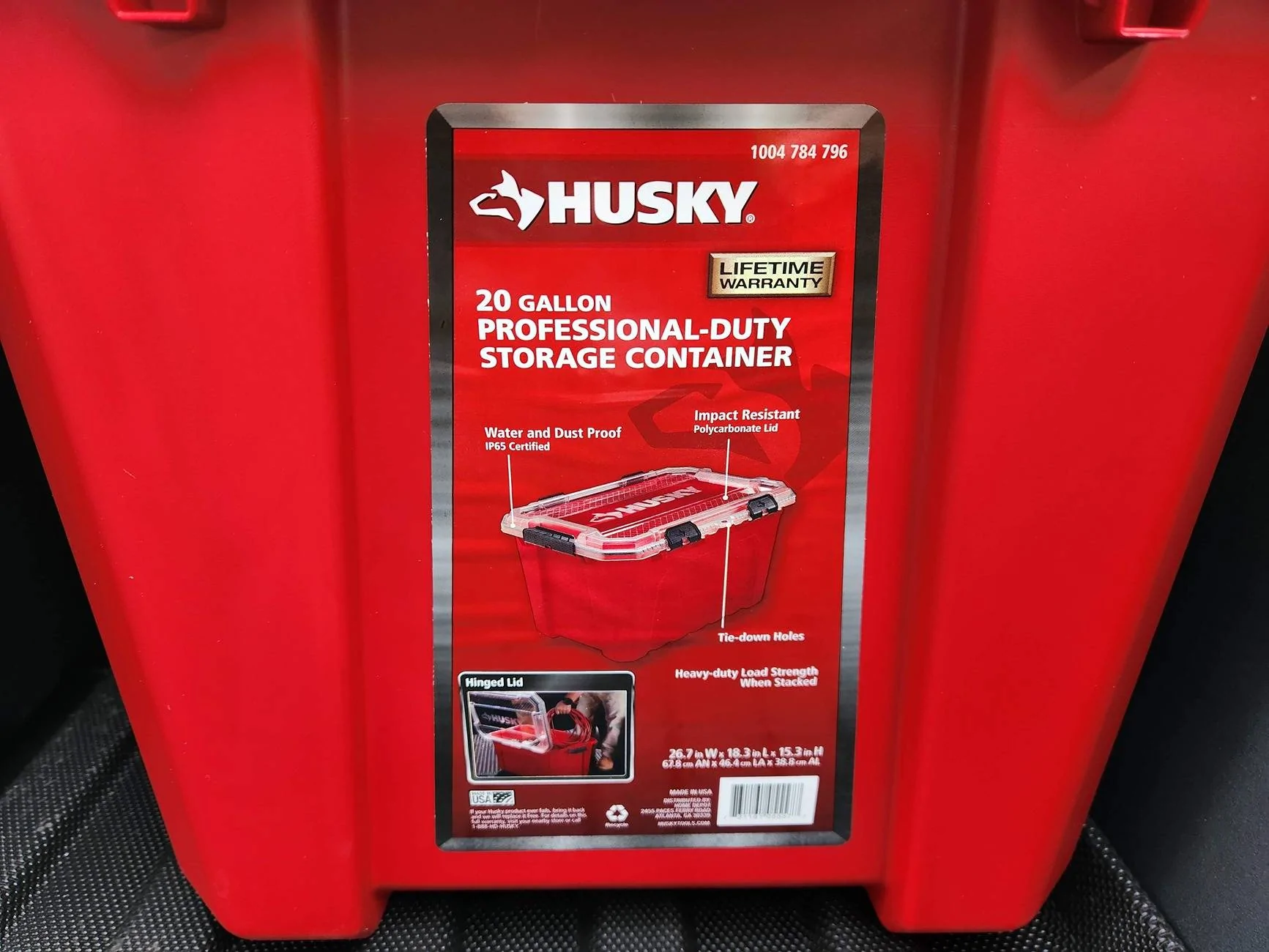 Tesla Cybertruck Husky Storage Containers fit nicely in Cybertruck bed 20250123_153430