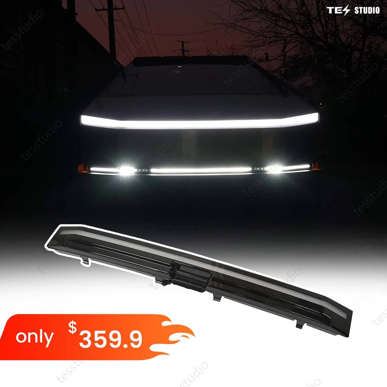 cybertruck front bumper light.webp
