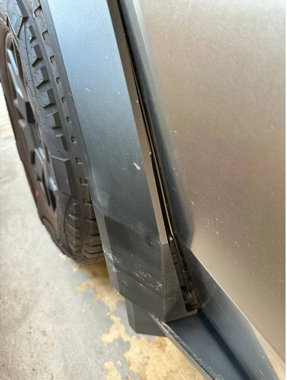 Tesla Cybertruck Cybertruck hits deer @ 75mph; damaged but not totaled and FSD keeps on driving IMG_7569
