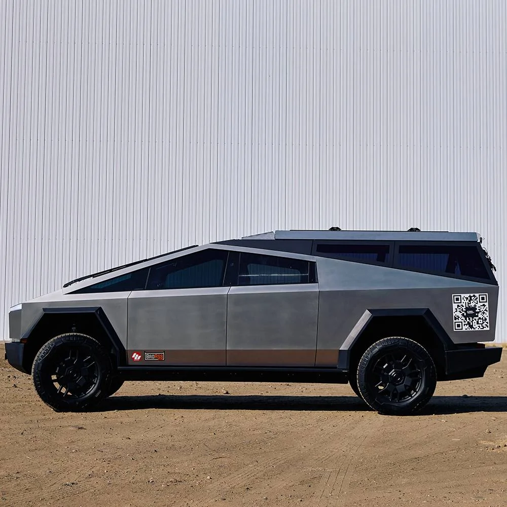 Tesla Cybertruck CYBERTRUCKco World’s First Production-Intent roofrack w/ custom rooftop tent tesla cybertruck cybercamper from cybertruckco-30