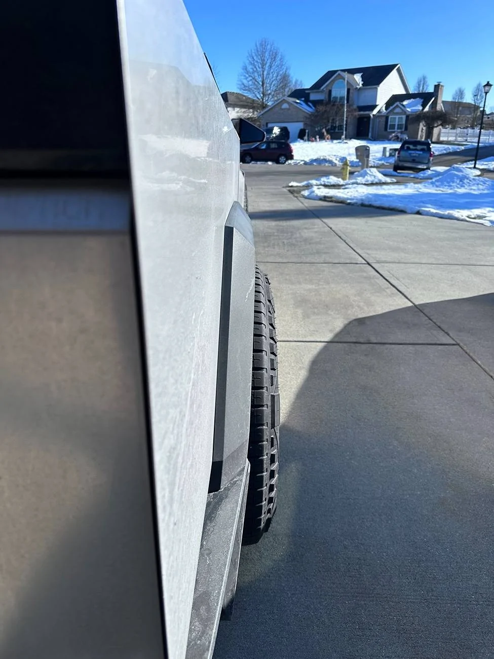 Tesla Cybertruck T Sportline Wheel Spacers (Before + After) CT Full View of Pok