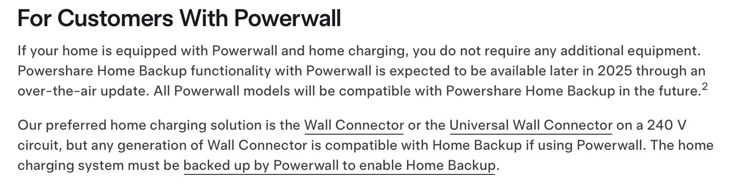Tesla Cybertruck Powershare update from Tesla (10/16/24): activation wait period, Powerwall, solar, backup switch IMG_0136