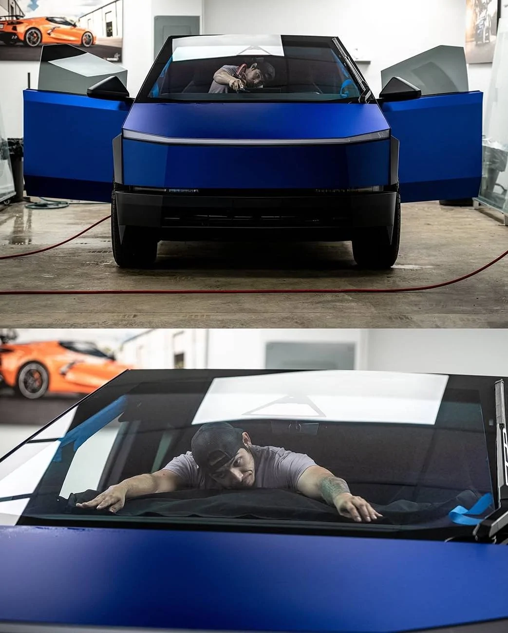 Tesla Cybertruck (PURE PPF) Frozen Sapphire Cybertruck wrapped by Sage Auto Studios Snapinst.app_474844676_18386078530099747_8279274052446805132_n_1080