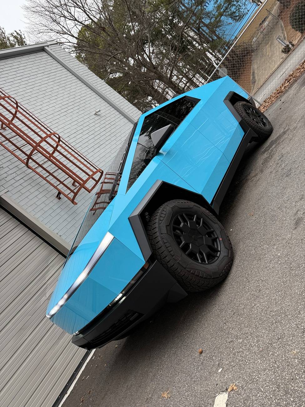 Tesla Cybertruck Gloss Olympia Blue PPF x T Sportline DIY Kit installed IMG_2855 2.JPG