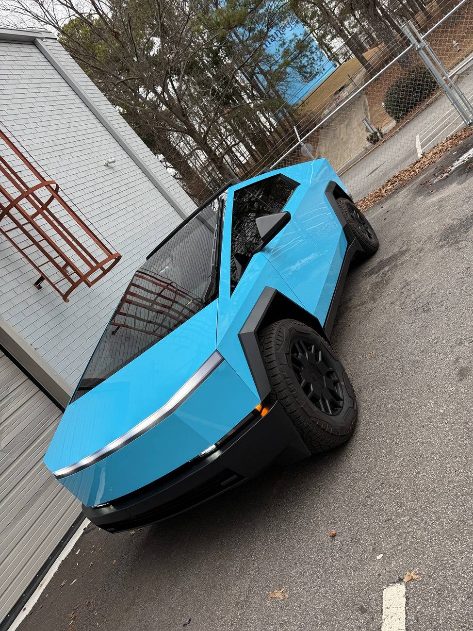 Tesla Cybertruck Gloss Olympia Blue PPF x T Sportline DIY Kit installed IMG_2854 2.JPG